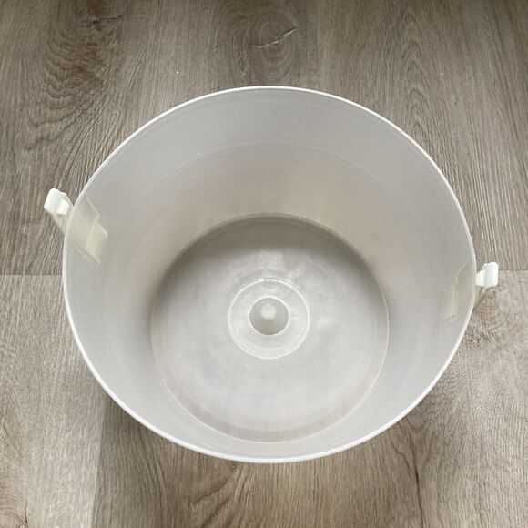 Vintage Hoan Salad Lettuce Spinner Strainer Dryer Beige Clear Plastic USA Made - Picture 10 of 14